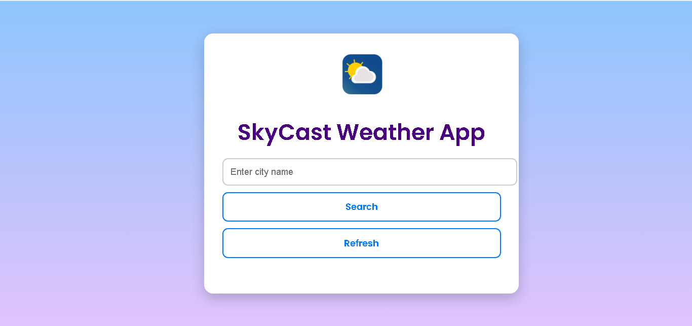 SkyCast Weather App